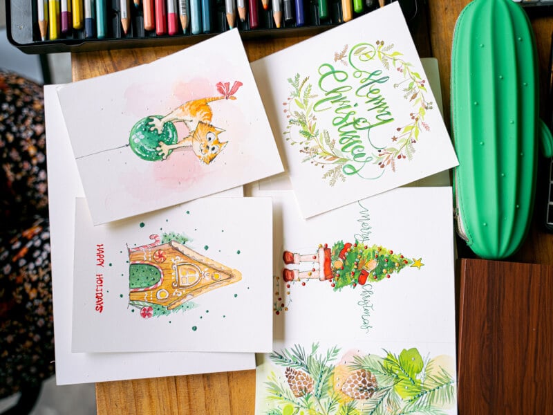 DIY Christmas cards